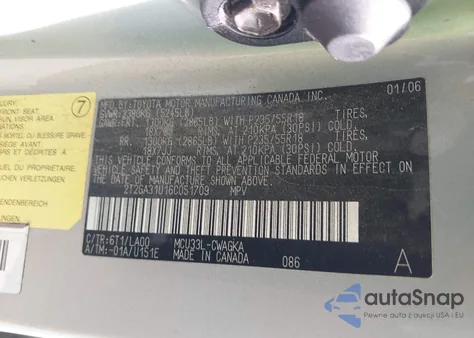 2006 Lexus Rx 330 из США, поврежденный, VIN 2T2GA31U16C051709